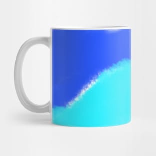 Blue green Red watercolor art design Mug